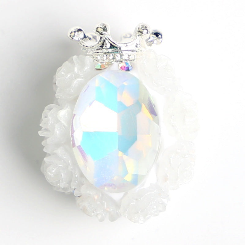 Wholesale Crown Cat's Eye Tassel Polymer Clay Beads